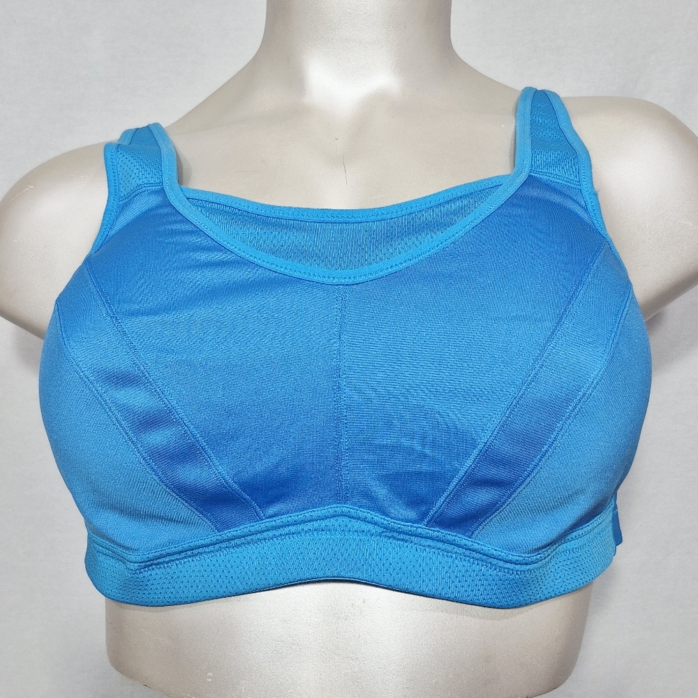 42DD Wingslove Wireless Sports Bra‎ Non-Padded Sport Bra Bounce Control Blue NWT